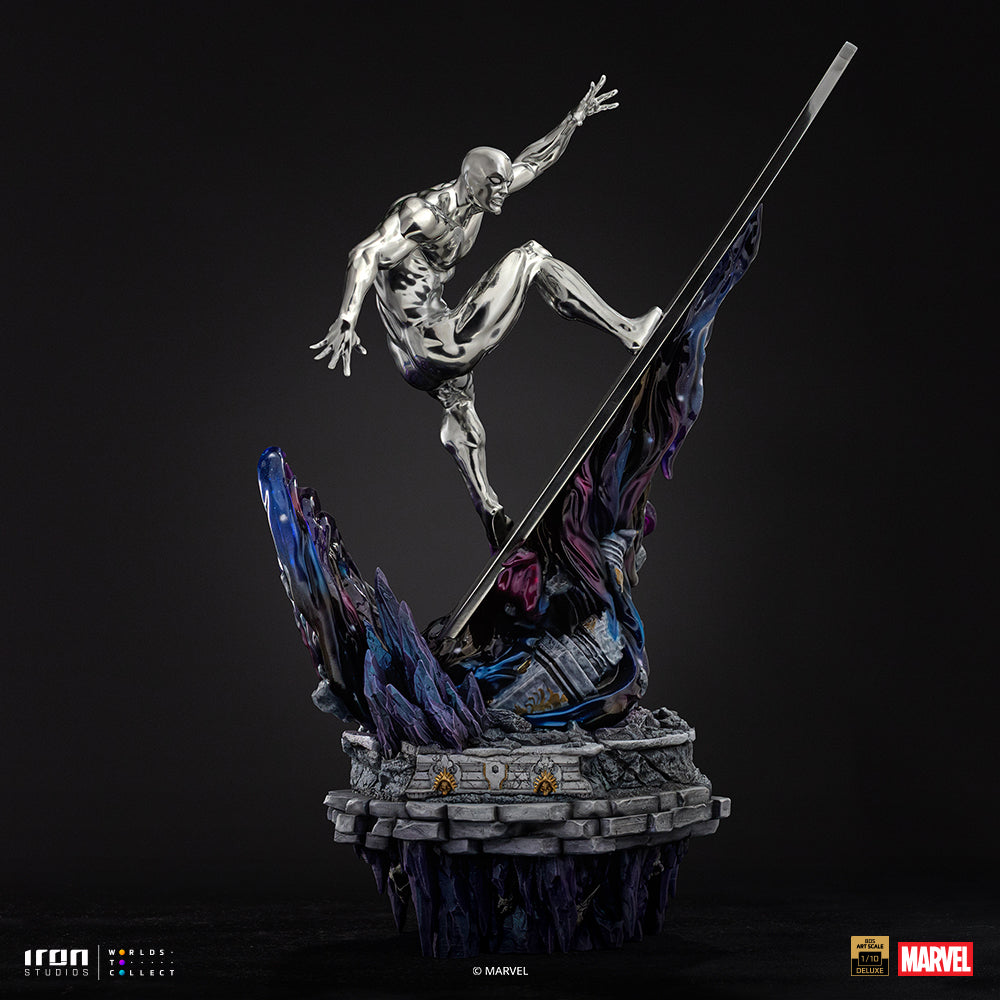 Voucher Pré-venda - Estátua Surfista Prateado Deluxe - Infinity Gauntlet Diorama - BDS Art Scale 1/10 - Iron Studios
