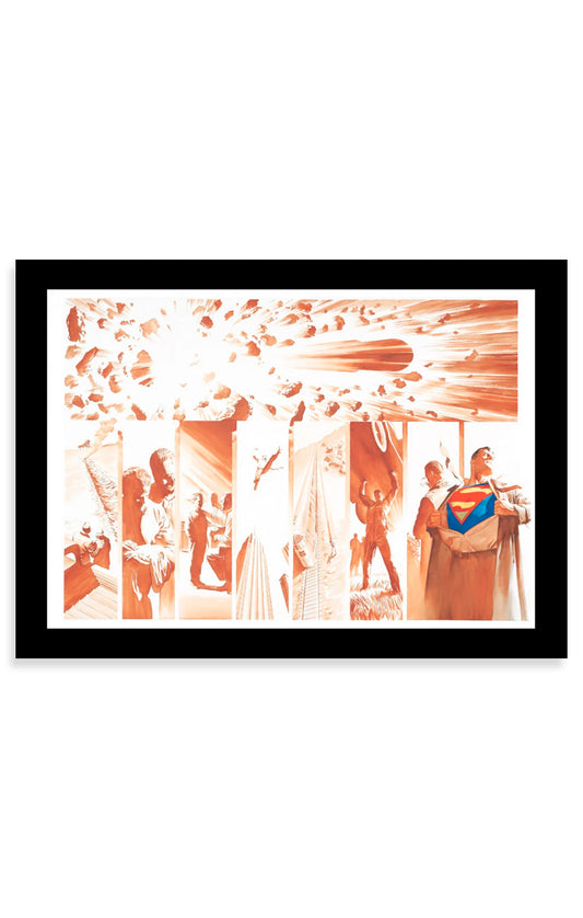 Litografia Origins: Superman (Sem Moldura) - Iron Fine Art