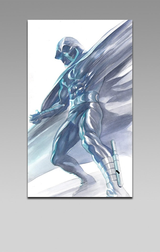 Moon Knight - Autografado SEM Frame - Alex Ross - Paper - Fine Art