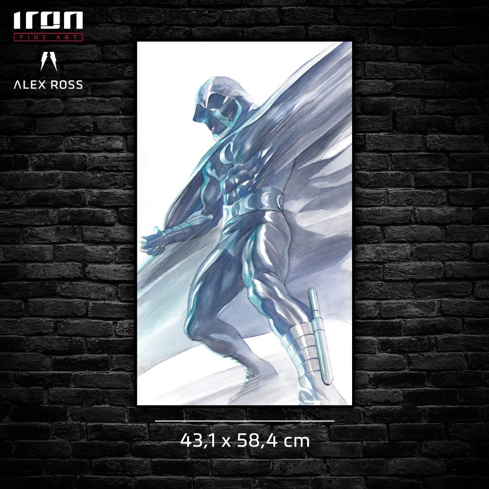 Moon Knight - Autografado SEM Frame - Alex Ross - Paper - Fine Art