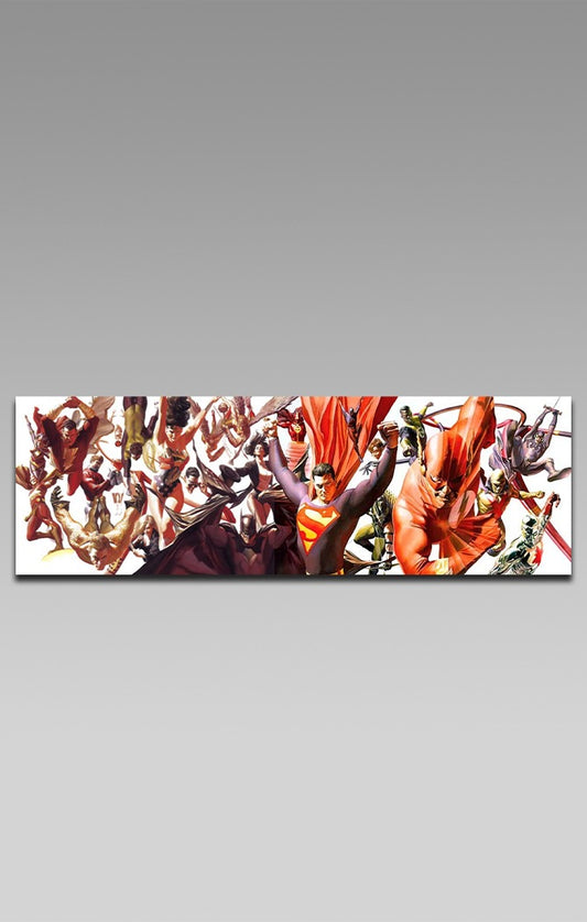 DC Unleashed - Autografado SEM Frame - Alex Ross - Paper - Fine Art
