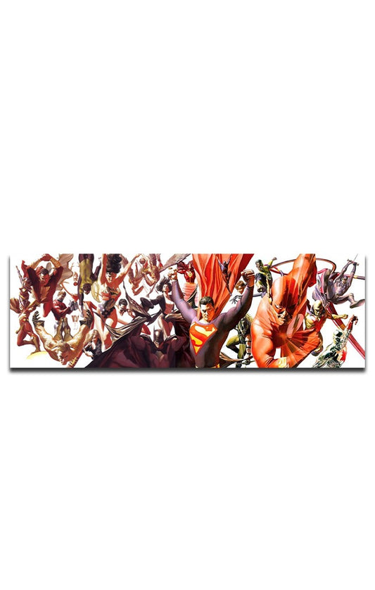 DC Unleashed - Autografado SEM Frame - Alex Ross - Paper - Fine Art