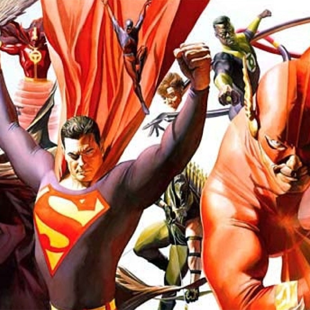 DC Unleashed - Autografado SEM Frame - Alex Ross - Paper - Fine Art