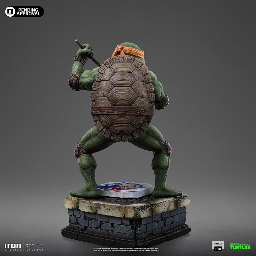 Estátua Michelangelo - As Tartarugas Ninja - Art Scale 1/10 - Iron