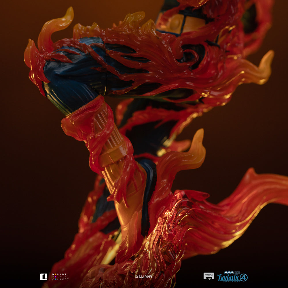 Estátua Human Torch (Blue Suit Variant) - Fantastic Four - Art Scale 1/10 - Iron Studios