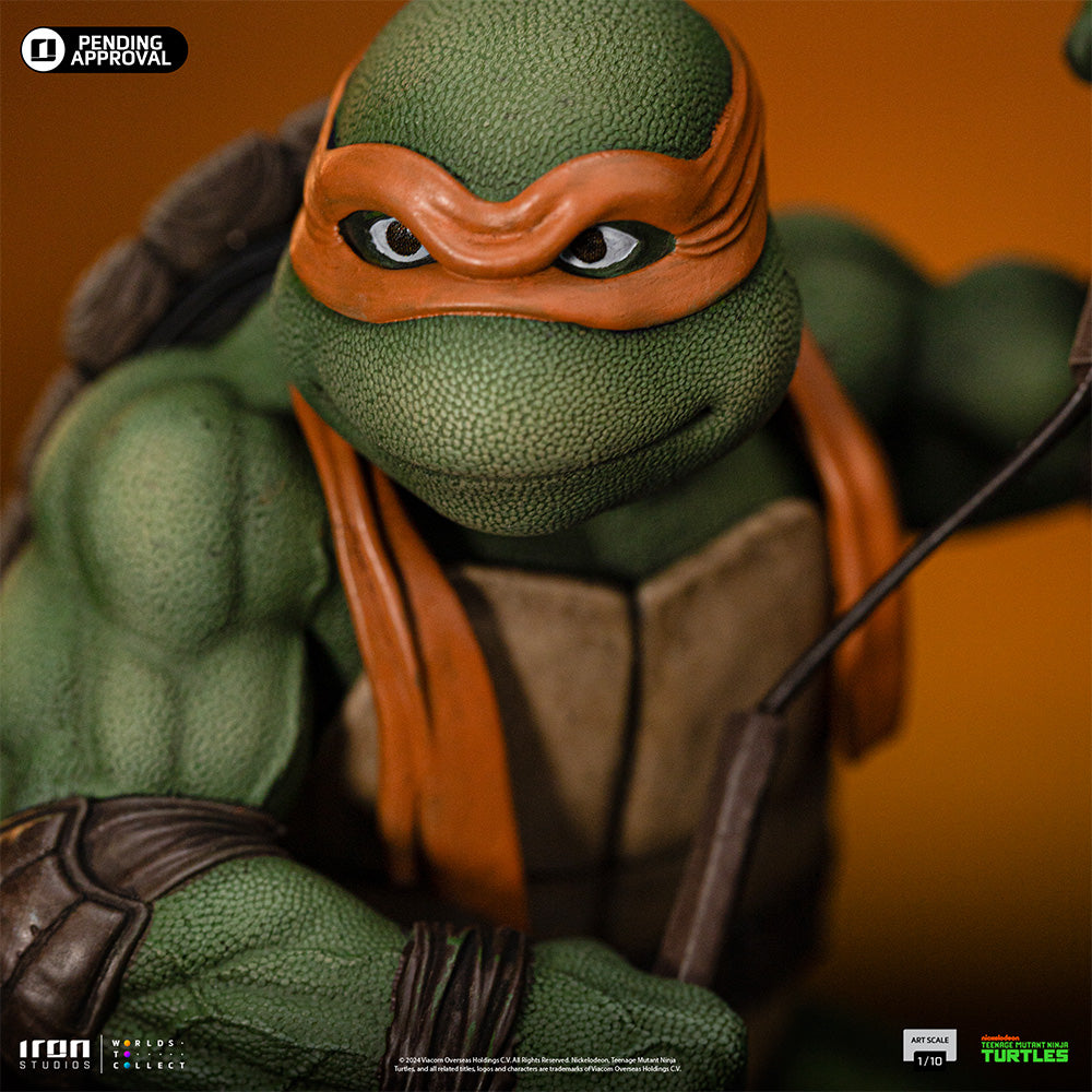 Estátua Michelangelo - As Tartarugas Ninja - Art Scale 1/10 - Iron Studios