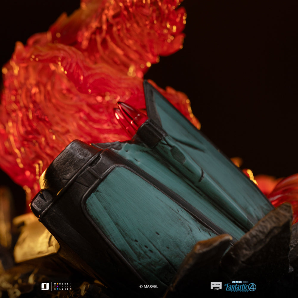 Estátua Human Torch (Blue Suit Variant) - Fantastic Four - Art Scale 1/10 - Iron Studios