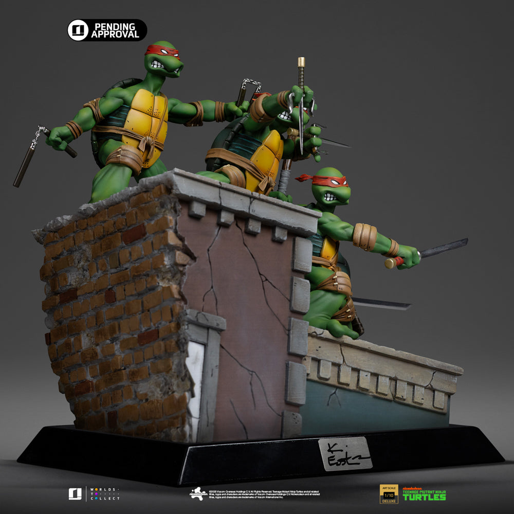 Estátua TMNT 1st Cover Set (Kevin Eastman Signed Ver.) - Teenage Mutant Ninja Turtles - Art Scale 1/10 - Iron Studios