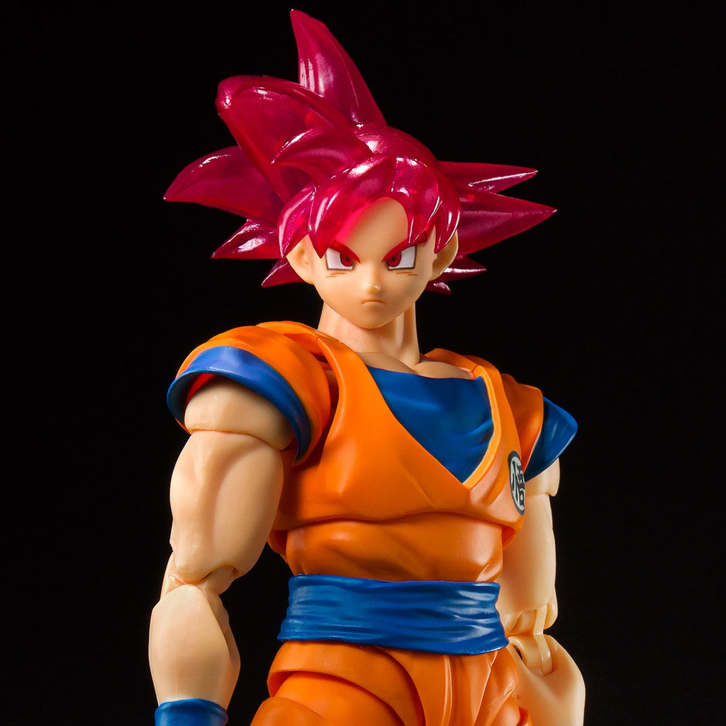 Figura Super Saiyan God Son Goku - Comic Con 2021 - Dragon  Ball - S.H.Figuarts - Bandai