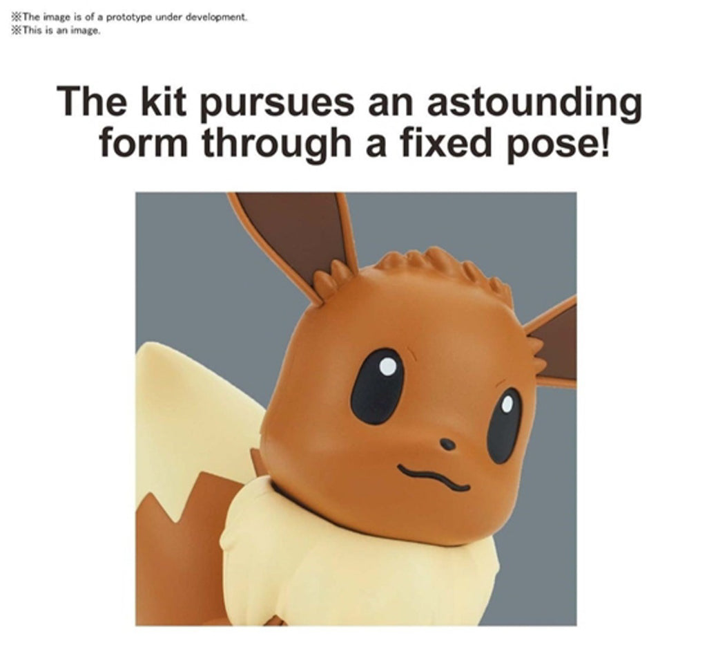 Model Kit - Eevee Sitting Pose - Pokemon - Quick Model Kit - Bandai