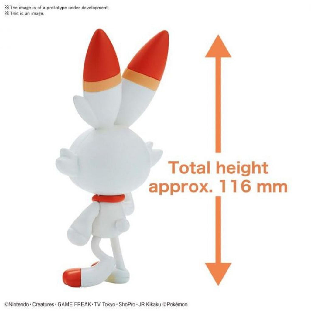 Model Kit Scorbunny - Quick Model Kit - Pokemon - Bandai