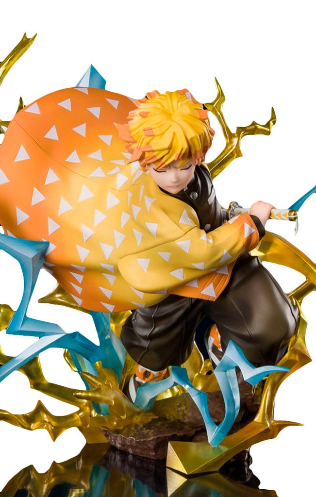 Estátua Zenitsu Agatsuma Thunderclap and Flash - Demon Slayer - Figuarts Zero - Bandai