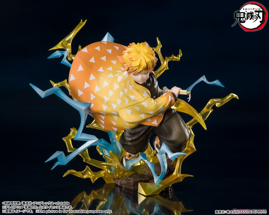 Estátua Zenitsu Agatsuma Thunderclap and Flash - Demon Slayer - Figuarts Zero - Bandai