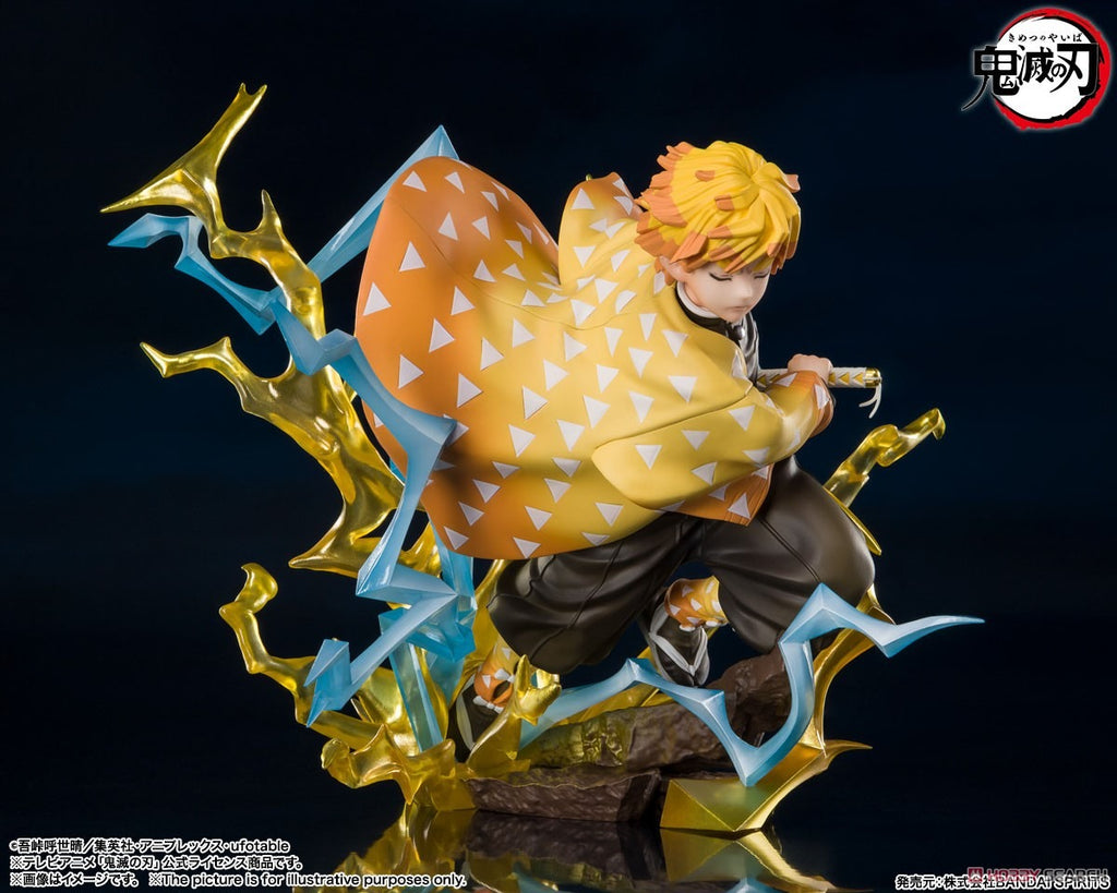 Estátua Zenitsu Agatsuma Thunderclap and Flash - Demon Slayer - Figuarts Zero - Bandai