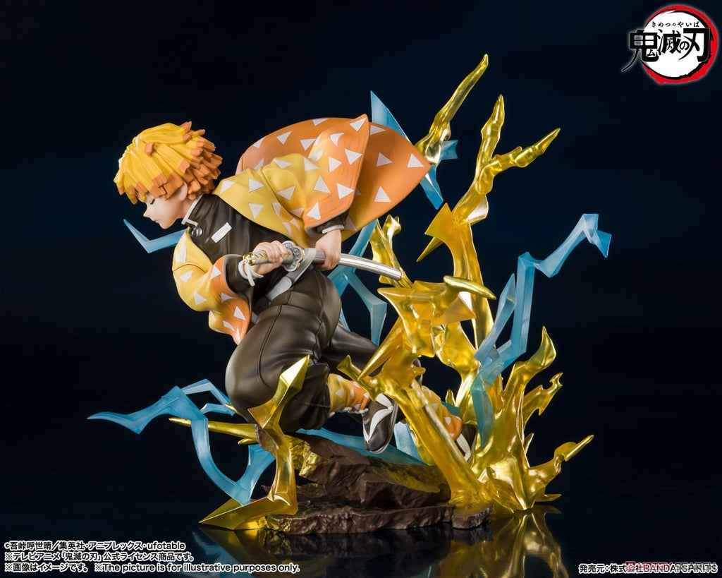 Estátua Zenitsu Agatsuma Thunderclap and Flash - Demon Slayer - Figuarts Zero - Bandai