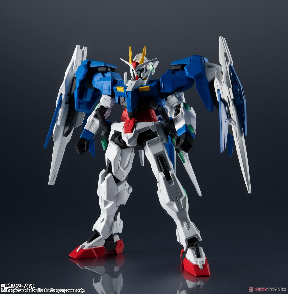 Figura GN-0000 and GNR-010 00 Raiser - Gundam Universe - Bandai