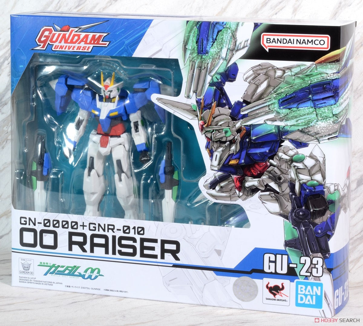 Figura GN-0000 and GNR-010 00 Raiser - Gundam Universe - Bandai