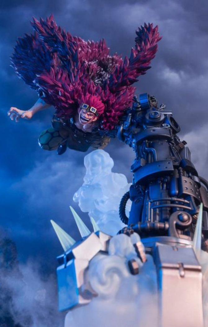 Estátua Eustass Kid Battle of Monster on Onigashima Extra Battle - One Piece - Figuarts Zero - Bandai