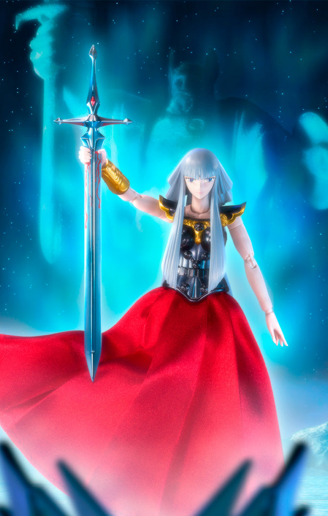 Figura Hilda de Polaris The Earth Representative of Odin - Cavaleiros do Zodíado - Cloth Myth - Bandai
