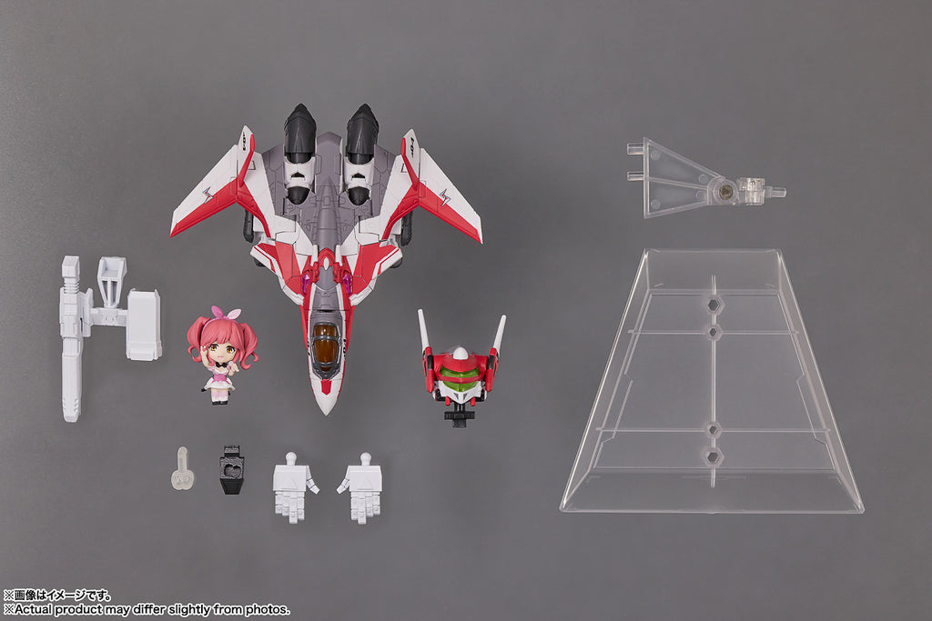 Figura VF-31C Siegfriend Mirage Farina Jenius Use With Makina Nakajima - Macross F. - Tiny Session - Bandai