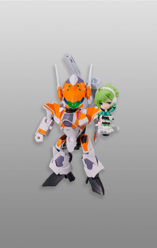 Figura VF-31E Siegfriend Chuck Mustang Use With Reina Prowler - Macross F. - Tiny Session - Bandai