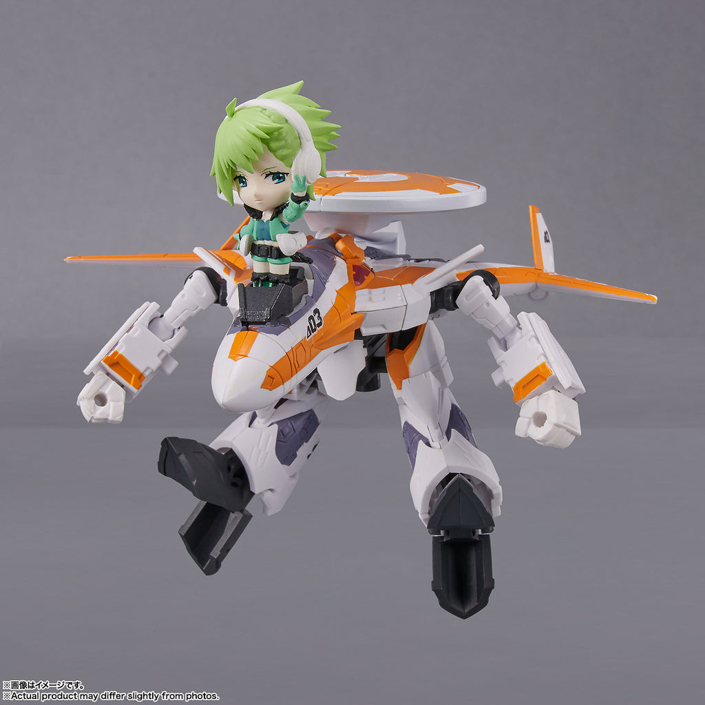 Figura VF-31E Siegfriend Chuck Mustang Use With Reina Prowler - Macross F. - Tiny Session - Bandai