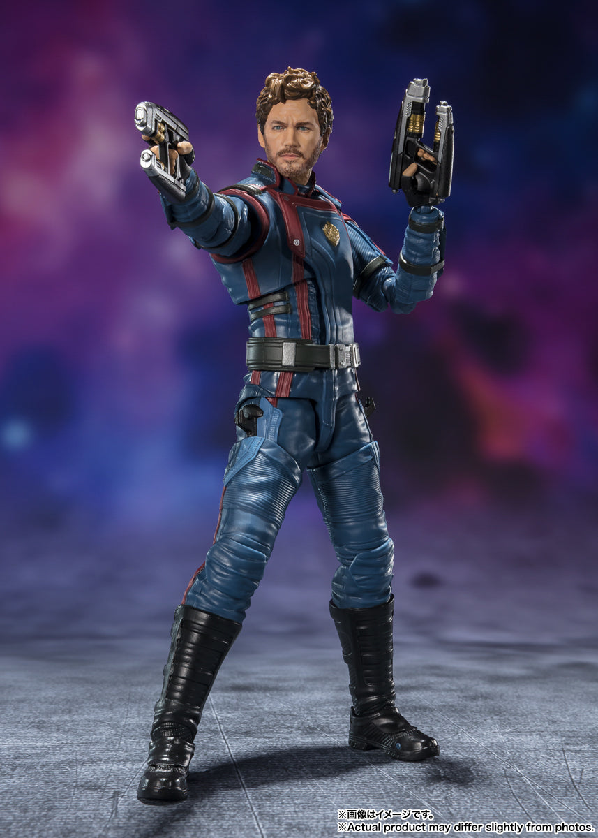 Figura Senhor das Estrelas e Rocket Raccoon - Guardiões da Galaxia vol 3 - S.H.Figuarts - Bandai