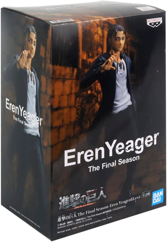 Estátua Eren Yeager The Final Season - Attack on Titan - BANPRESTO - BANDAI