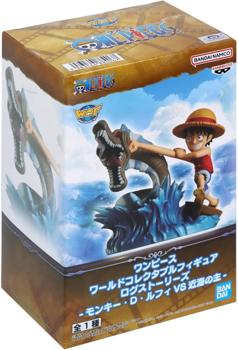 Estátua Monkey D. Luffy Vs Local Sea Monster - One Piece - WCF Log Stories - Banpresto - Bandai