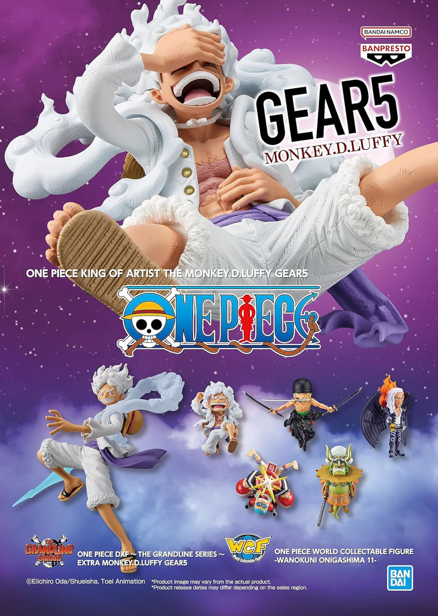 Estátua Monkey D. Luffy Gear 5 - One Piece - DXF The Grandline