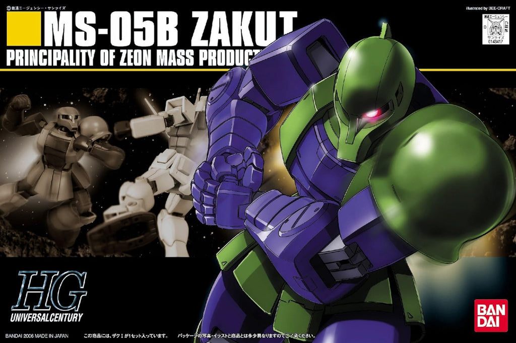 MS-05B ZakuI - Gundam - HGUC 1/144 - Bandai