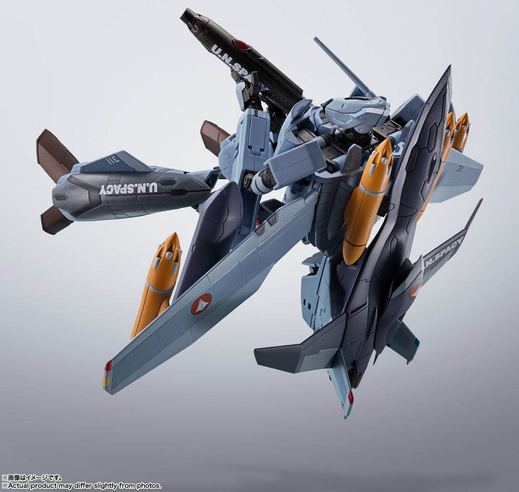 Figura VF-0A Phoenix Shin Kudo Use and QF-2200D-B Ghost - Macross Zero - Hi Metal R - Bandai