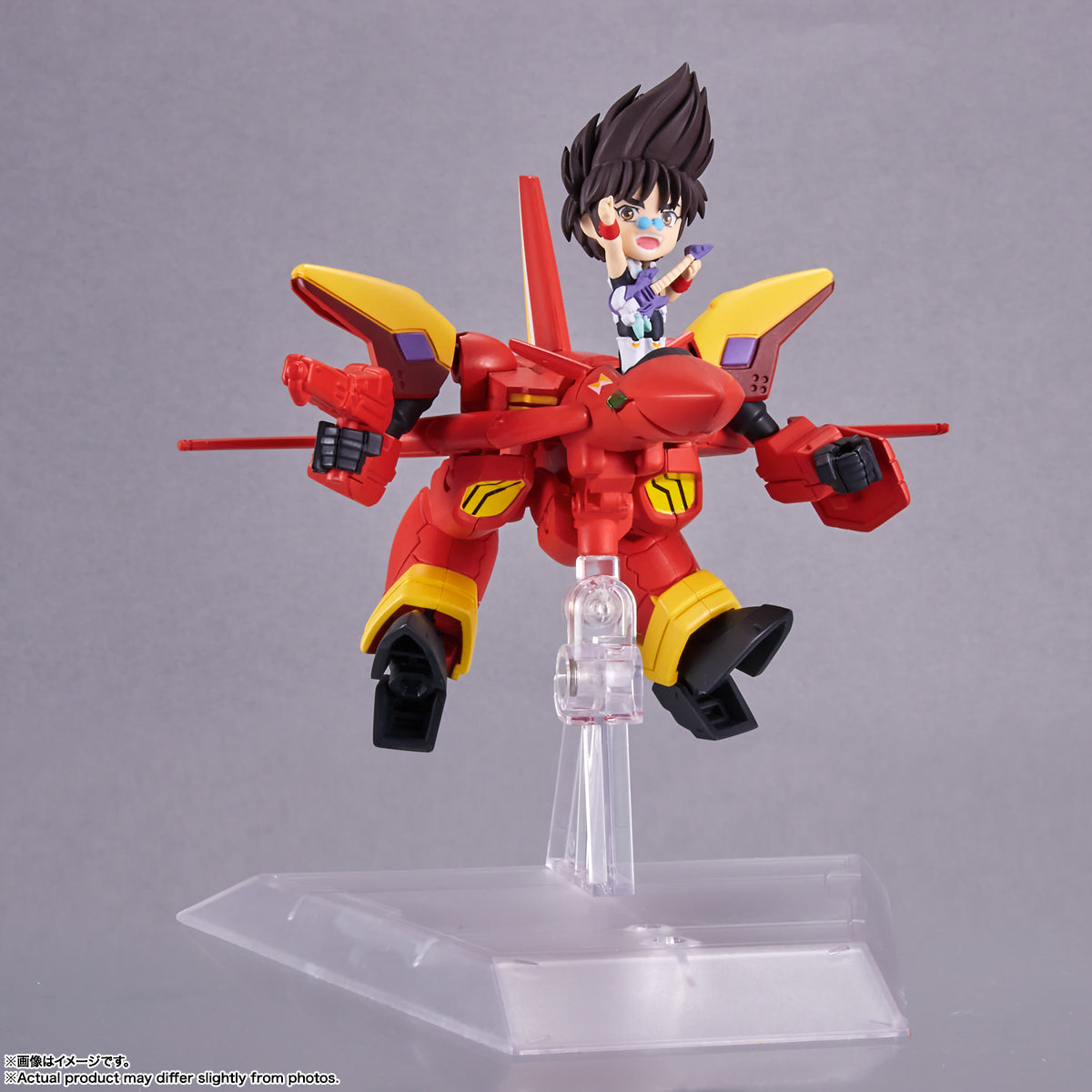 Figura VF-19 Custom Fire Valkyrie With Basara Nekki - Macross 7