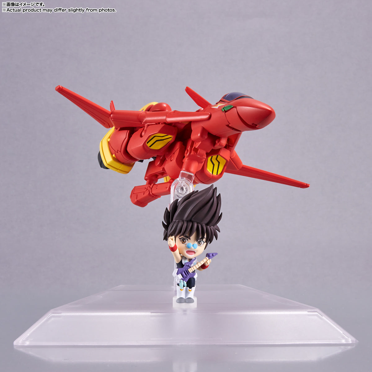 Figura VF-19 Custom Fire Valkyrie With Basara Nekki - Macross 7
