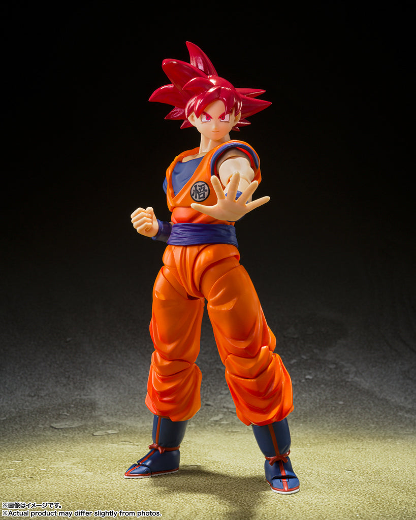 Figura Super Saiyan God Son Goku Instilled With The Light of Righteous Hearts - Dragon Ball Super - S.H.Figuarts - Bandai
