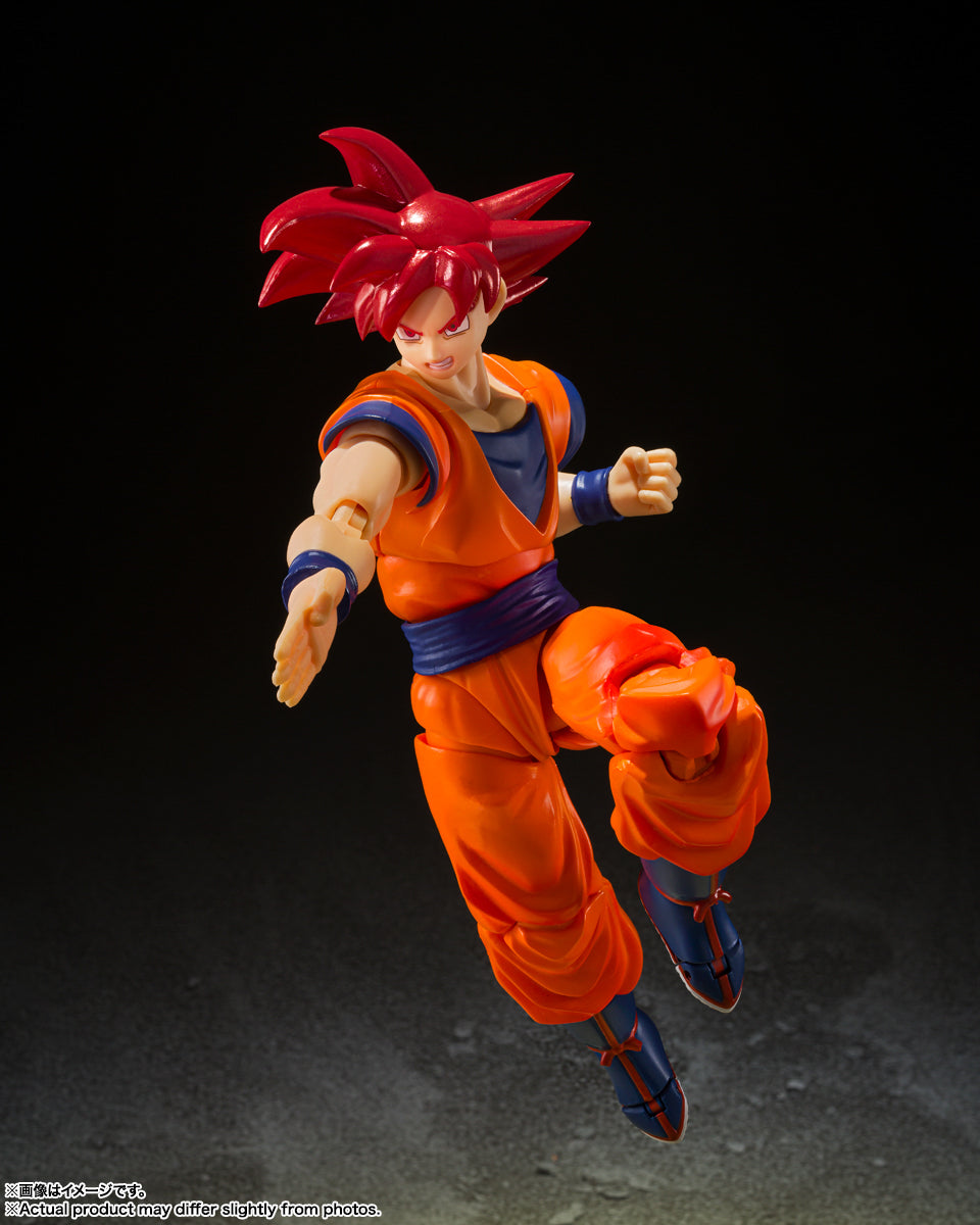 Figura Super Saiyan God Son Goku Instilled With The Light of Righteous Hearts - Dragon Ball Super - S.H.Figuarts - Bandai