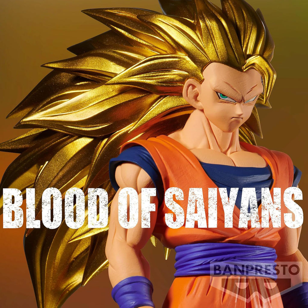 Estátua Super Saiyan 3 Son Goku - Dragon Ball Z - Blood of Saiyans - Banpresto - Bandai