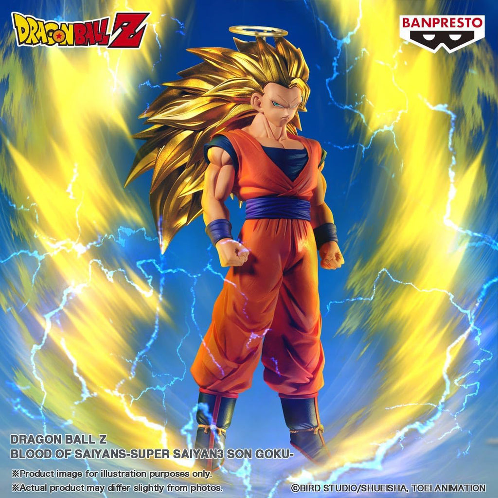 Estátua Super Saiyan 3 Son Goku - Dragon Ball Z - Blood of Saiyans - Banpresto - Bandai