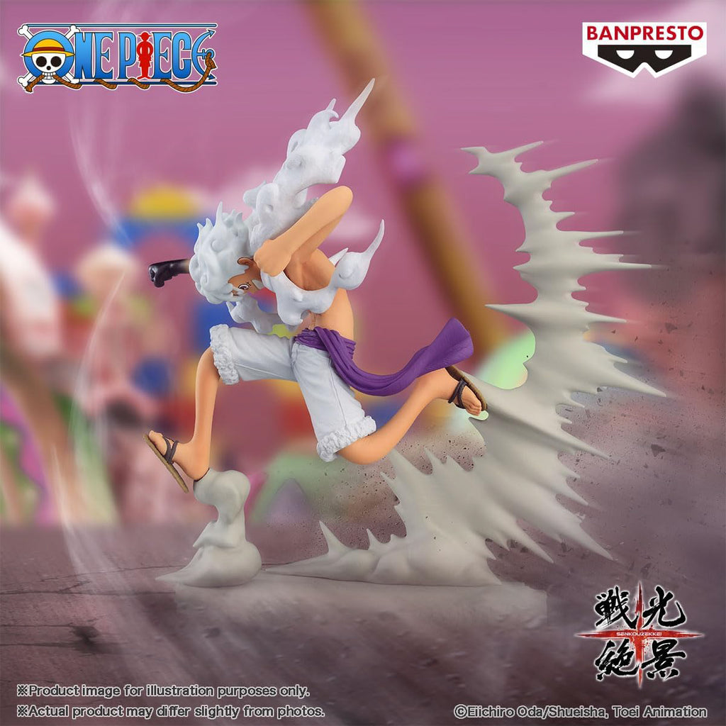 Estátua Monkey D. Luffy Gear 5 - One Piece - Senkozekkei - Banpresto - Bandai