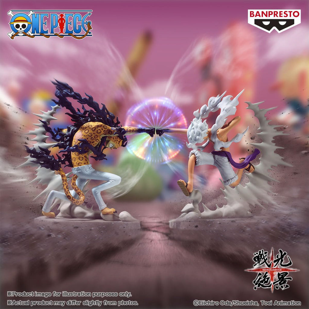 Estátua Monkey D. Luffy Gear 5 - One Piece - Senkozekkei - Banpresto - Bandai