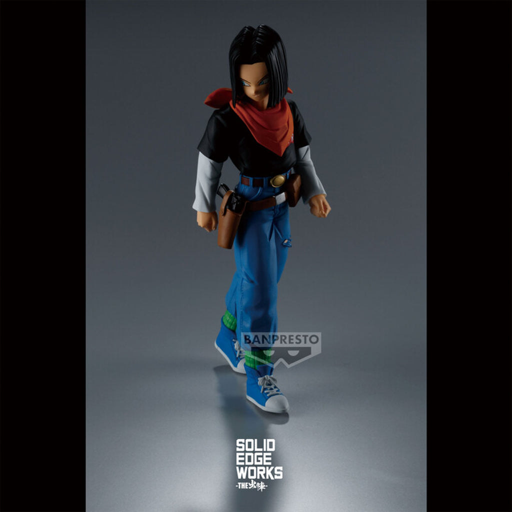 Estátua Android 17 - Dragon Ball Z - Solid Edge Works - Banpresto - Bandai