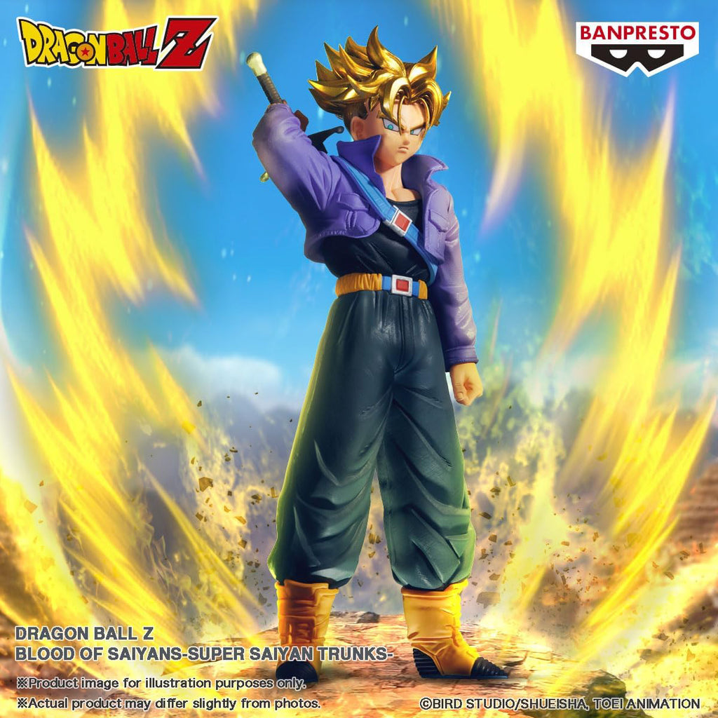 Estátua Super Saiyan Trunks - Dragon Ball Z - Blood of Saiyans Banpresto - Bandai