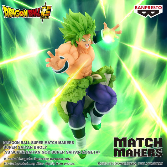 Estátua Super Saiyan Broly - Dragon Ball Z - Match Makers - Banpresto - Bandai