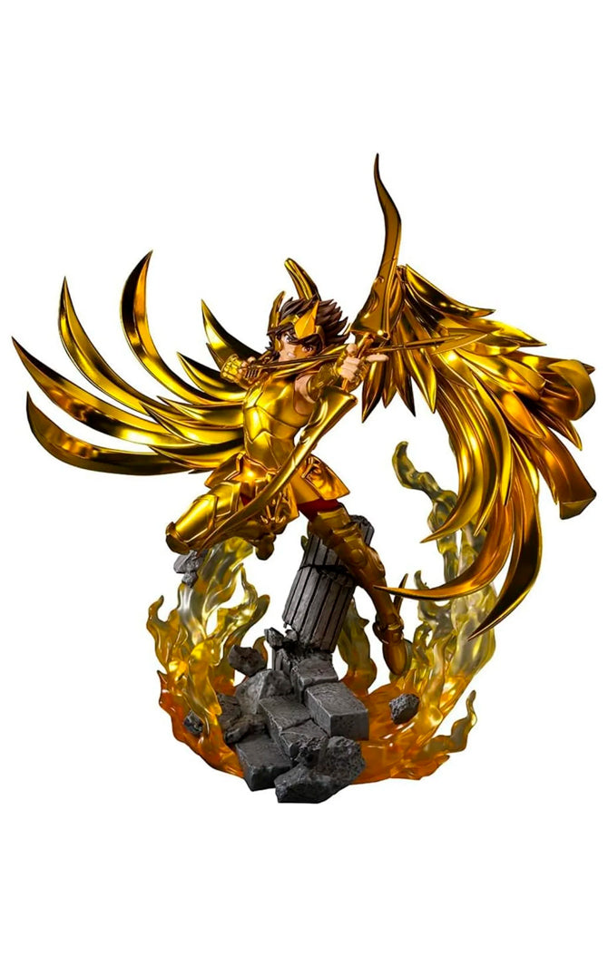 Estátua Seiya de Sagitário Touche Metallique - Os Cavaleiros do Zodíaco - Figuarts Zero - Bandai