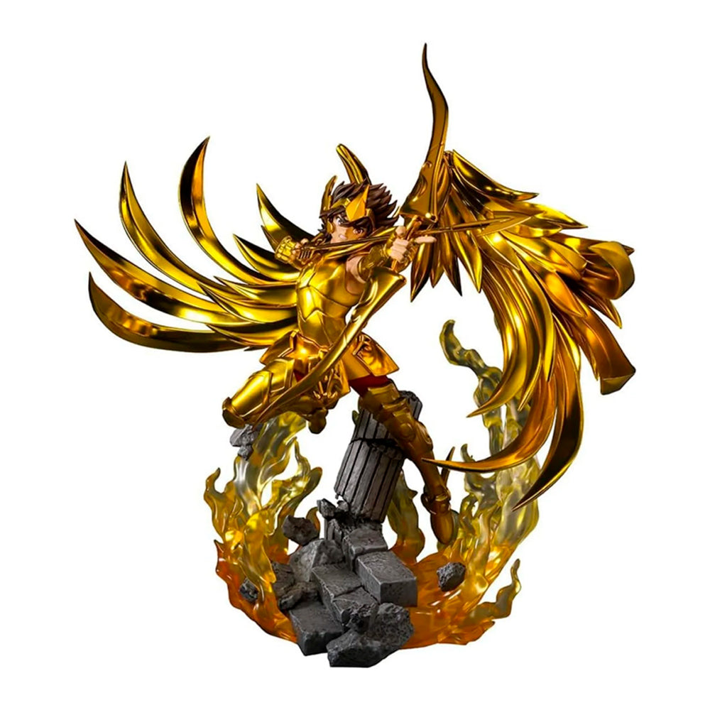 Estátua Seiya de Sagitário Touche Metallique - Os Cavaleiros do Zodíaco - Figuarts Zero - Bandai