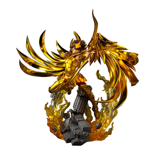 Estátua Seiya de Sagitário Touche Metallique - Os Cavaleiros do Zodíaco - Figuarts Zero - Bandai