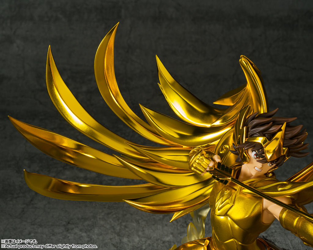 Estátua Seiya de Sagitário Touche Metallique - Os Cavaleiros do Zodíaco - Figuarts Zero - Bandai