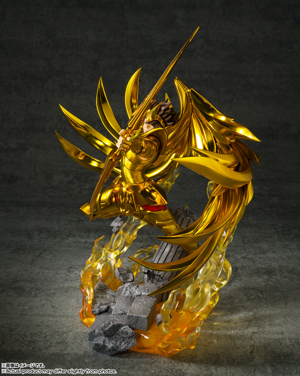 Estátua Seiya de Sagitário Touche Metallique - Os Cavaleiros do Zodíaco - Figuarts Zero - Bandai