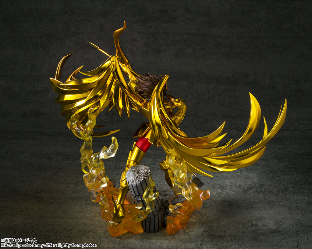 Estátua Seiya de Sagitário Touche Metallique - Os Cavaleiros do Zodíaco - Figuarts Zero - Bandai