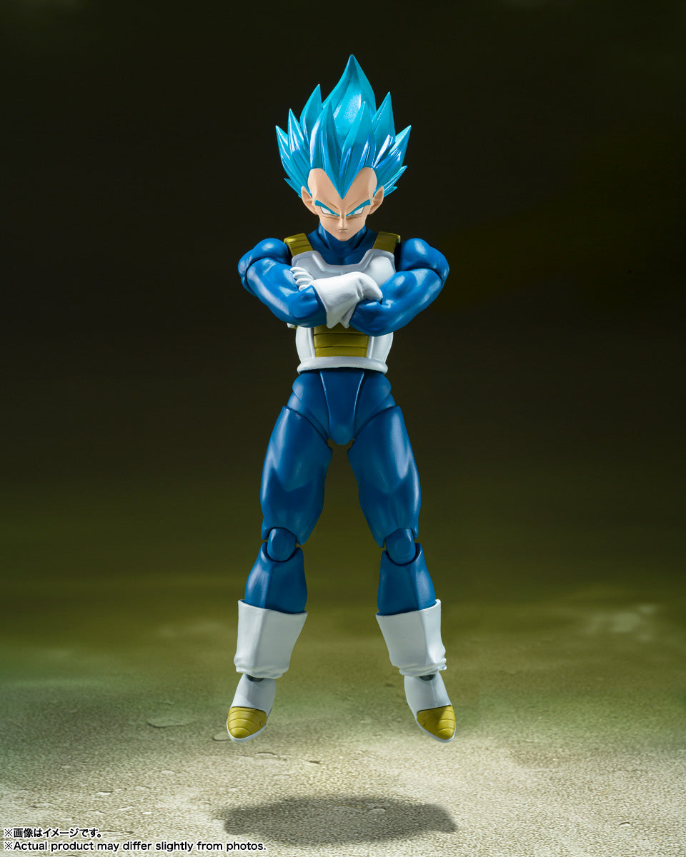 Figura Super Saiyan God Super Saiyan Vegeta Unwavering Saiyan Pride - Dragon Ball Super - S.H.Figuarts - Bandai